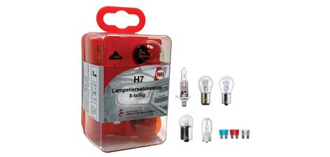 Kit d'ampoules et de fusibles de rechange H7, 8 pièces
