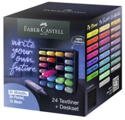 Markeerstift FABER-CASTELL TEXTLINER 1546 - in set van 24 stuks
