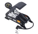 Pompe à pied deux cylindres, noir