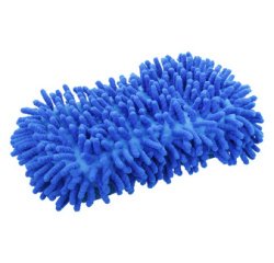 Eponge microfibre, 250 x 120 x 60 mm, bleu
