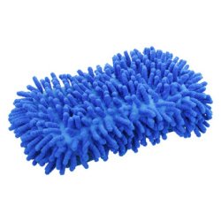 Eponge microfibre, 250 x 120 x 60 mm, bleu