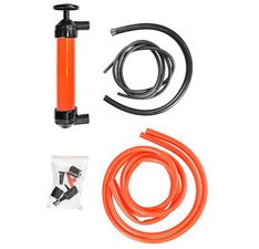 Pompe à air et à siphon, noir/rouge