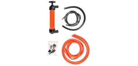 Pompe à air et à siphon, noir/rouge