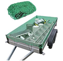 Aanhangwagennet 3,5 x 4,5 m groen