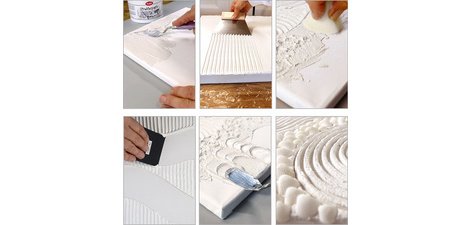 ViVA DECOR Pâte structurée grossière, blanc, 1.200 g