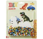 Hama Perles à repasser midi 'Voiture/dinosaure', en blister