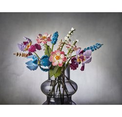 Hama Perles à repasser midi Art 'Bouquet de fleurs', coffret