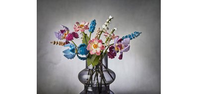 Hama Perles à repasser midi Art 'Bouquet de fleurs', coffret