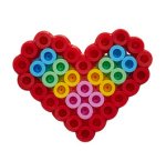 Hama Perles à repasser maxi 'Petit coeur', sous blister