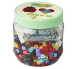 Hama Perles à repasser maxi, dans un pot en plastique