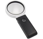 Loupe UV avec lumière LED et pied pliable, noir/blanc