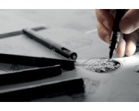 En_set iniciacion uniball pin lettering starter nº2 blister de 8 rotuladores + 1 portaminas