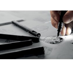 En_set iniciacion uniball pin lettering starter nº2 blister de 8 rotuladores + 1 portaminas