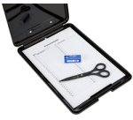 Porte-bloc à pince avec compartiment de rangement, A4