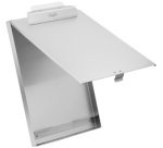 Porte-formulaire, en aluminium, avec compartiment, A4