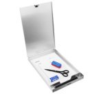 Porte-formulaire, en aluminium, avec compartiment, A4