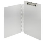 Porte-bloc pour documents, aluminium, ouverture