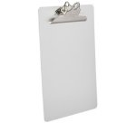 Porte-bloc à pince, en aluminium, A4, pince papillon