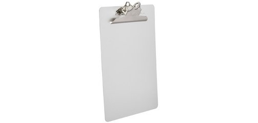 Porte-bloc à pince, en aluminium, A4, pince papillon