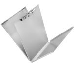 Porte-formulaire, en aluminium, avec compartiment