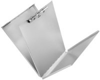 Klemplaat ft 21,6 x 33 cm, met vooraan beschermplaat en achteraan extra plaat om papieren op te bergen