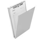 Porte-formulaire, en aluminium, avec compartiment