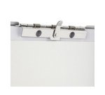 Porte-formulaire, en aluminium, avec compartiment