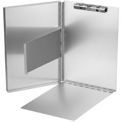 Porte-formulaire, en aluminium, avec compartiment
