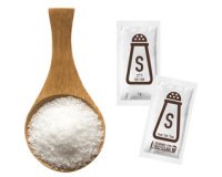 Portion de sel, emballé à l'unité, dans un carton