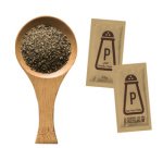 Portion de poivre, emballé à l'unité, dans un carton