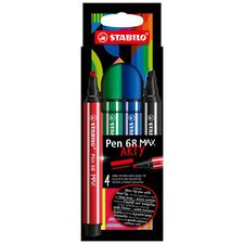 Viltstift Pen 68 MAX - etui van 4 ARTY