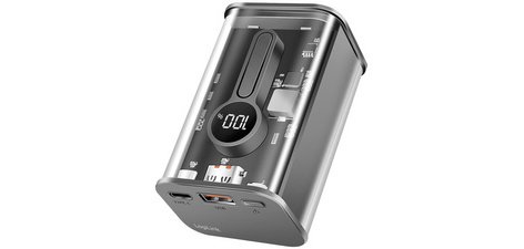 Powerbank avec écran, 10.000 mAh, noir