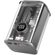 Powerbank avec écran, 10.000 mAh, noir