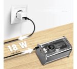 Powerbank avec écran, 10.000 mAh, noir