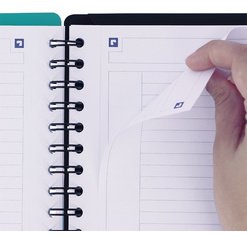 Gb_notebook 160 pages (en carte rembordée rigide), 5x5 (technologie réglure scribzee). format b5