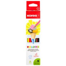 Crayon de couleur triangulaire 'Kolores', étui carton