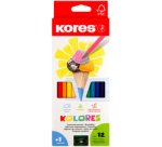 Crayon de couleur triangulaire 'Kolores', étui carton