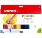 Crayon de couleur triangulaire 'Kolores', étui carton