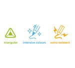 Crayon de couleur 'Kromas', étui en carton de 12