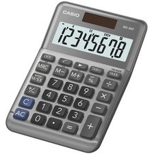 Calculatrice de bureau MS-80F, 8 chiffres, argent