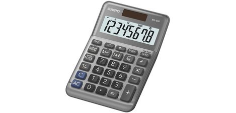 Calculatrice de bureau MS-80F, 8 chiffres, argent