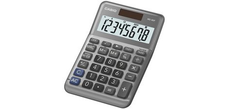 Calculatrice de bureau MS-80F, 8 chiffres, argent