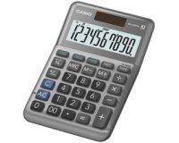 Calculatrice de bureau MS-100F, 10 chiffres, argent