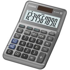 Calculatrice de bureau MS-100F, 10 chiffres, argent