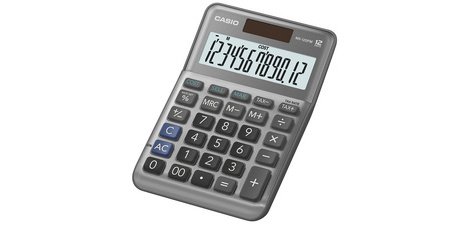 Calculatrice de bureau MS-120F, 12 chiffres, argent