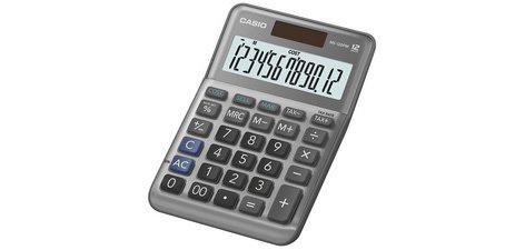 Calculatrice de bureau MS-120F, 12 chiffres, argent