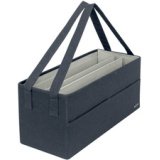 Sac de rangement Desk Sharing, en tissu, gris velours
