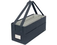 Sac de rangement Desk Sharing, en tissu, gris velours