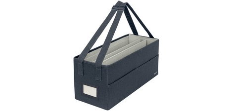 Sac de rangement Desk Sharing, en tissu, gris velours