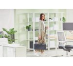 Sac de rangement Desk Sharing, en tissu, gris velours